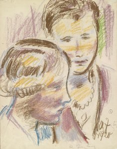 Two Women by Anton Faistauer